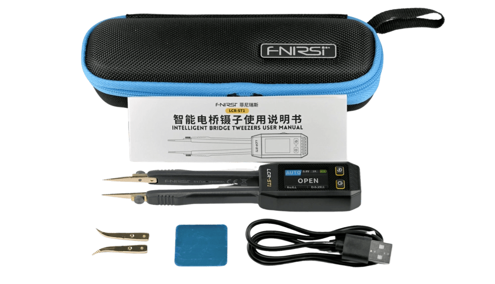 Fnirsi LCR-ST1 Smart LCR SMD Tweezers - Elektor