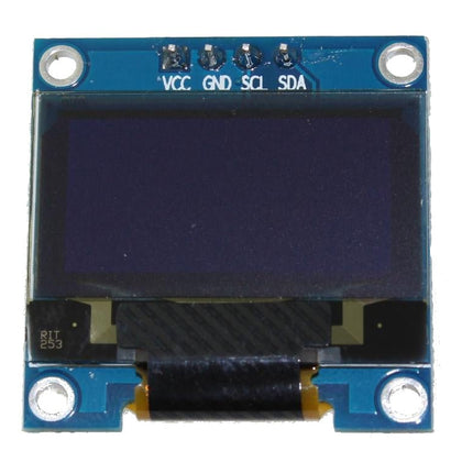 0.96" OLED Display (Blue, I²C, 4 - Pin) - Elektor