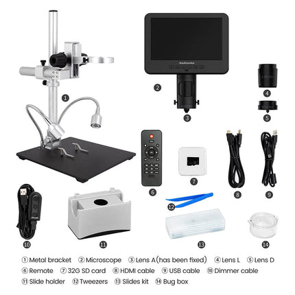 Andonstar AD246S - M 7" 3 - Lens HDMI Digital Microscope - Elektor