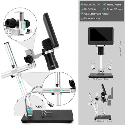 Andonstar AD246S - M 7" 3 - Lens HDMI Digital Microscope - Elektor