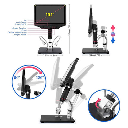 Andonstar AD409 10.1" HDMI Digital Microscope - Elektor