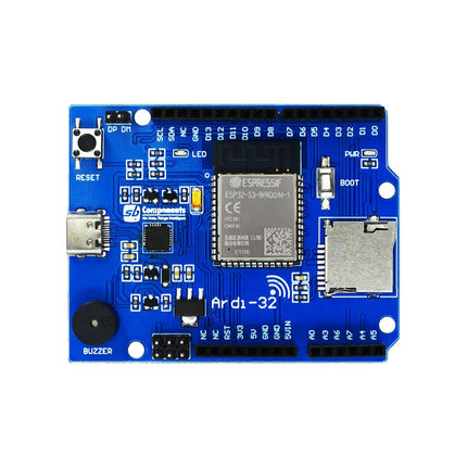 Ardi32 - Uno R3 Board based on ESP32 - S3 - WROOM - 1 - Elektor