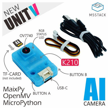 M5Stack UnitV K210 AI Camera for Edge Computing (OV7740) - Elektor