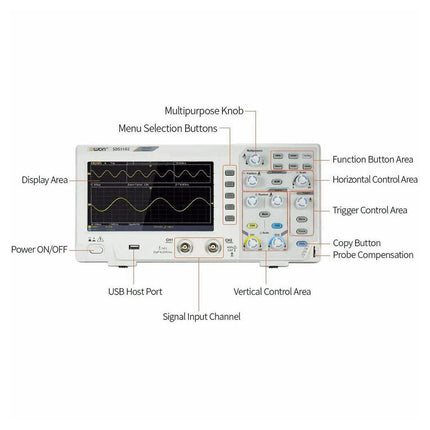 OWON SDS1102 2 - ch Oscilloscope (100 MHz) - Elektor