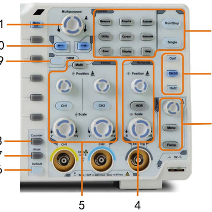 OWON XDS3064E 4 - ch Oscilloscope (60 MHz) - Elektor