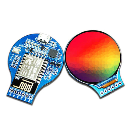 RoundyFi - Round LCD Board (based on ESP - 12E) - Elektor