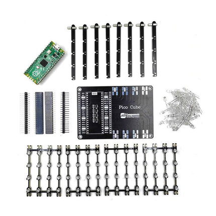 SB Components Raspberry Pi Pico LED Cube (4x4x4 Blue LEDs) - Elektor