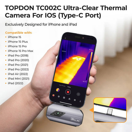 TOPDON TC002C Thermal Imaging Camera (for iOS with USB - C) - Elektor